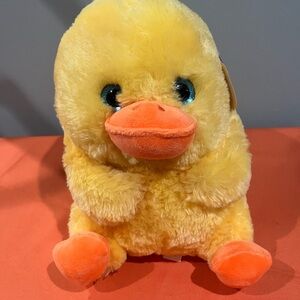 Yellow and Orange Stuffed Duck with Fluffy Texture